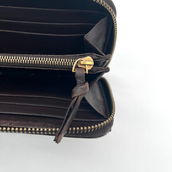 BOTTEGA VENETA Intrecciato Woven Leather Zip-Around Long Wallet - Picture 11 of 15